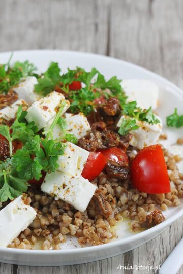 Boekweit salade, vullende maaltijd weinig calorieën